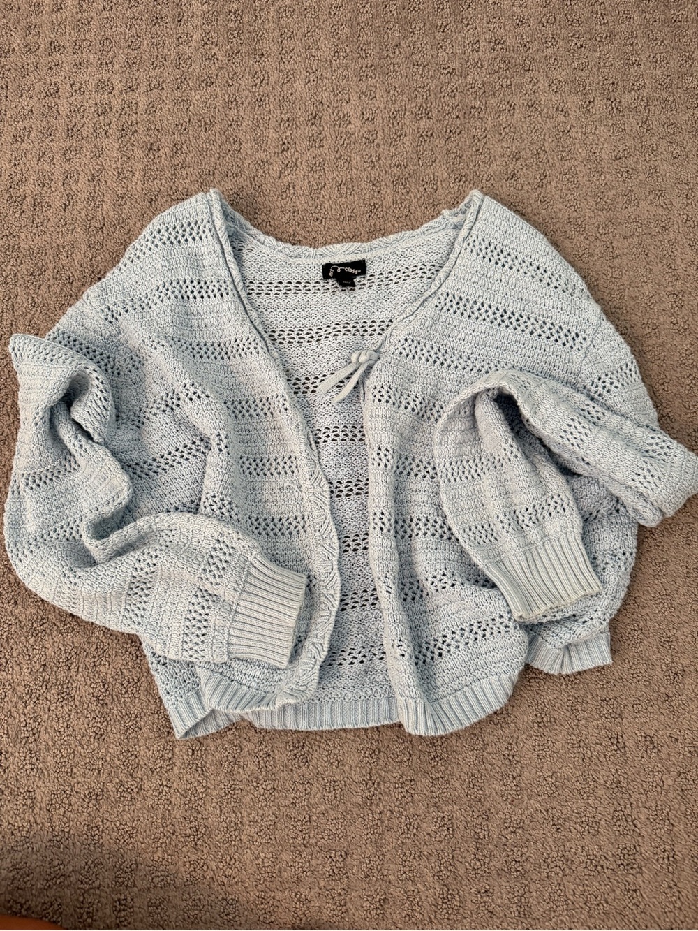 art class Pale Blue Open-Knit Sweater